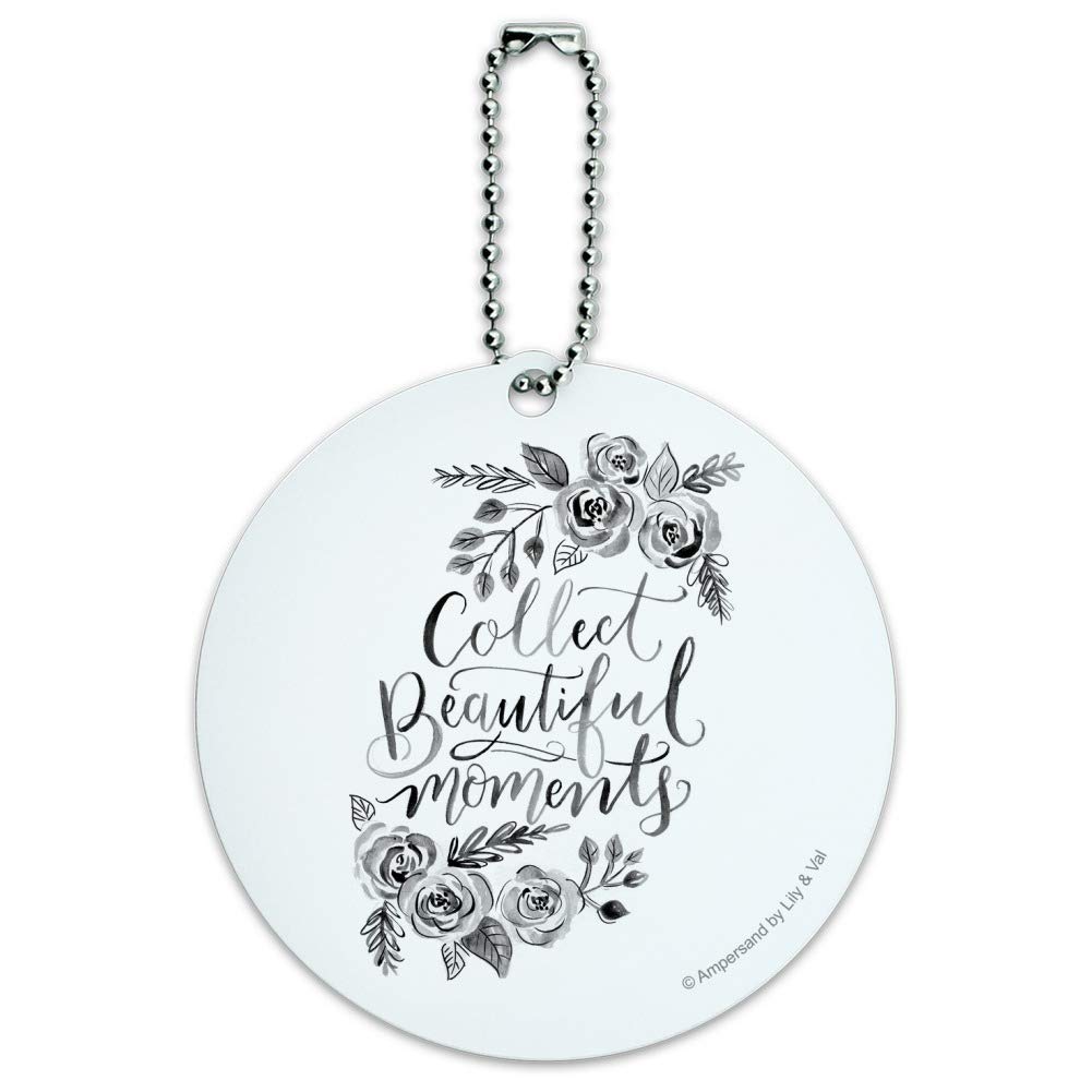 Custom Sketch Round Luggage ID Tag - Personalized Suitcase Name Tag for Travel Bags & Carry-Ons | Perfect for Airports, Business Trips & Vacation Identification