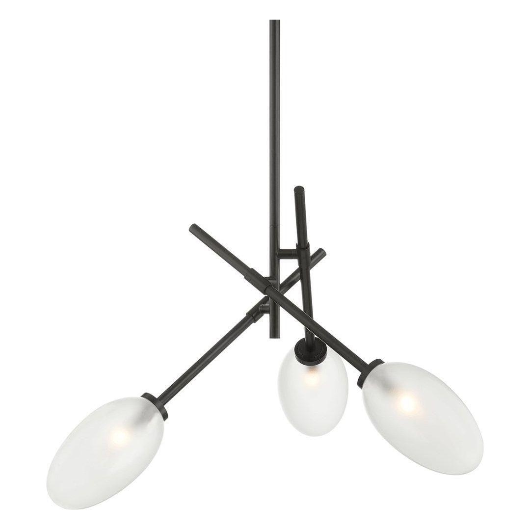 Alberton 3-Light Modern Chandelier - Elegant Ceiling Lighting Fixture for Dining Room, Bedroom & Living Room Decor