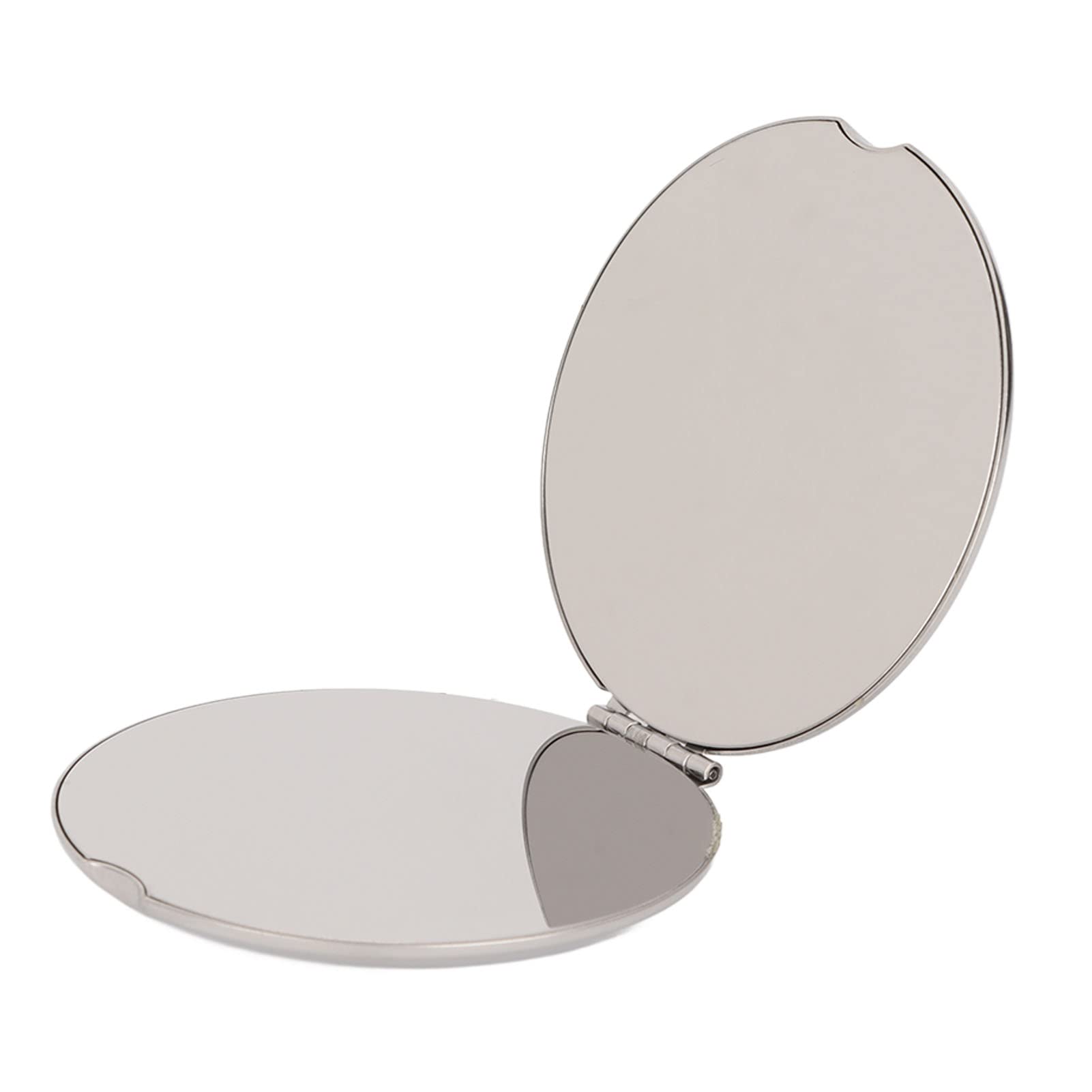 Petyoung Double-Sided Foldable Stainless Steel Compact Mirror - Portable Travel Makeup Mirror for Purse, Pocket & On-the-Go Touch Ups | Perfect for Travel, Office & Daily Makeup Routine