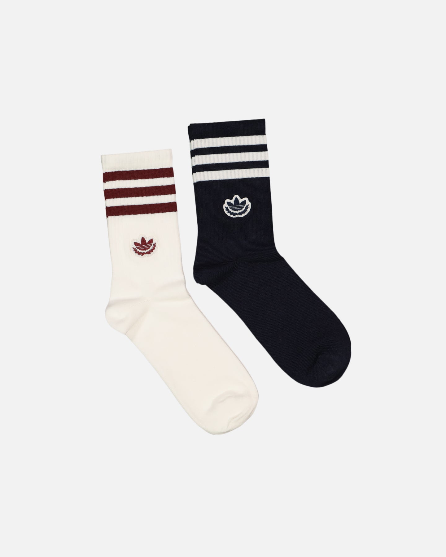Adidas Premium Crewcut Socks 2-Pack - White/Legend Ink - Athletic & Casual Comfort Socks for Men - Perfect for Running, Gym & Everyday Wear