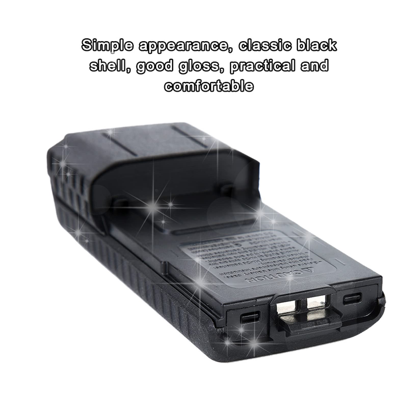 Baofeng UV5R Extended Battery Box with 6 AA Battery Tester - Compatible with UV5R, UV5RE, UV5RA Walkie Talkies - Perfect for Outdoor Adventures, Emergency Communication, and Hiking