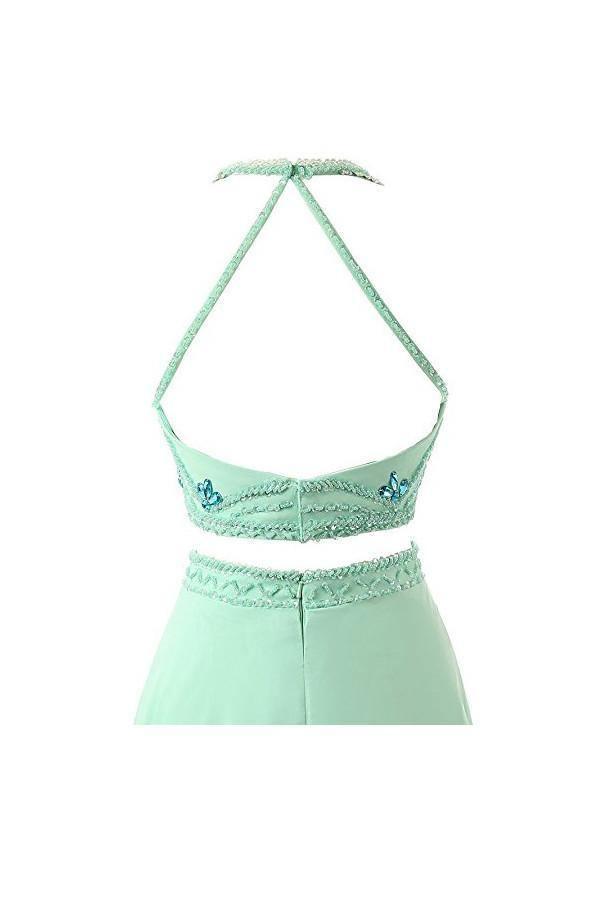 Elegant A-Line Two-Piece Chiffon Prom Dress & Evening Gown PG261 - Perfect for Homecoming, Formal Dances & Special Occasions