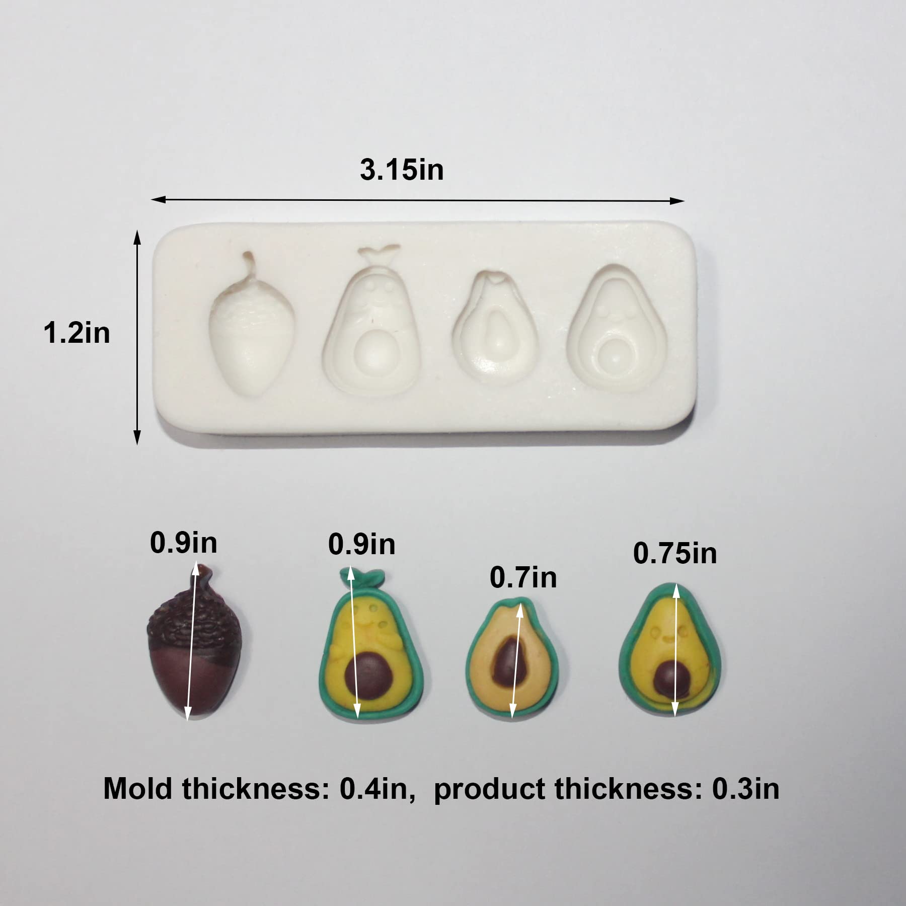 Premium Silicone Fondant Molds Set - Vegetables & Fruits Design for Cake Toppers, Gumpaste, Candy, Chocolate & Polymer Clay - Perfect for Baking, Candy Making, DIY Crafts & Home Decor