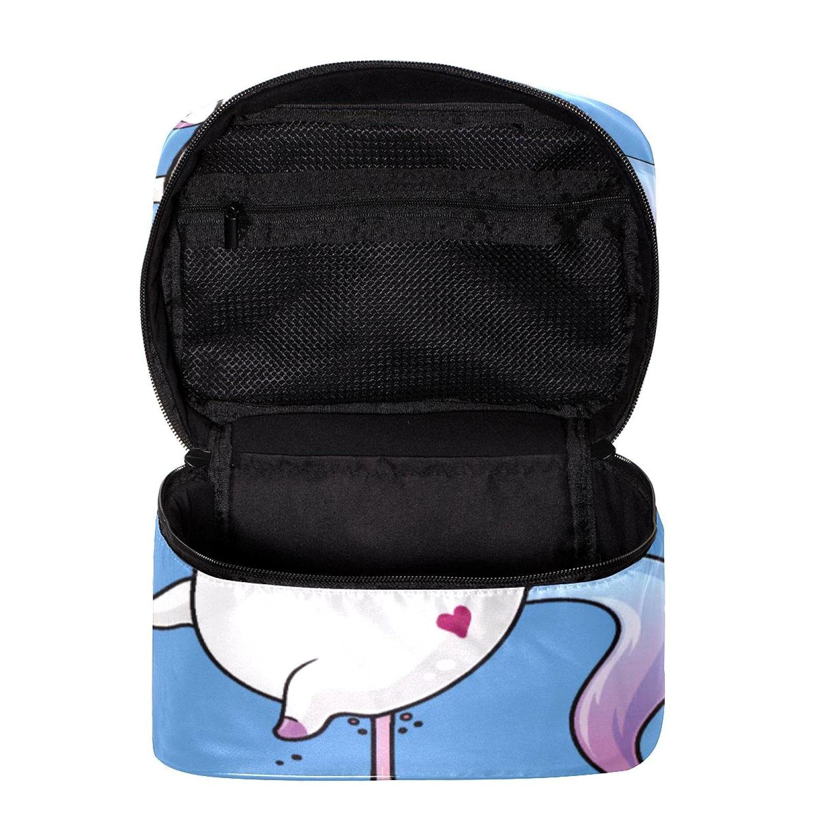 Funny Unicorn Rainbow Fart Travel Makeup Bag - Large Cosmetic Organizer with Zipper for Women & Girls | Perfect for Travel, Gym & Daily Use