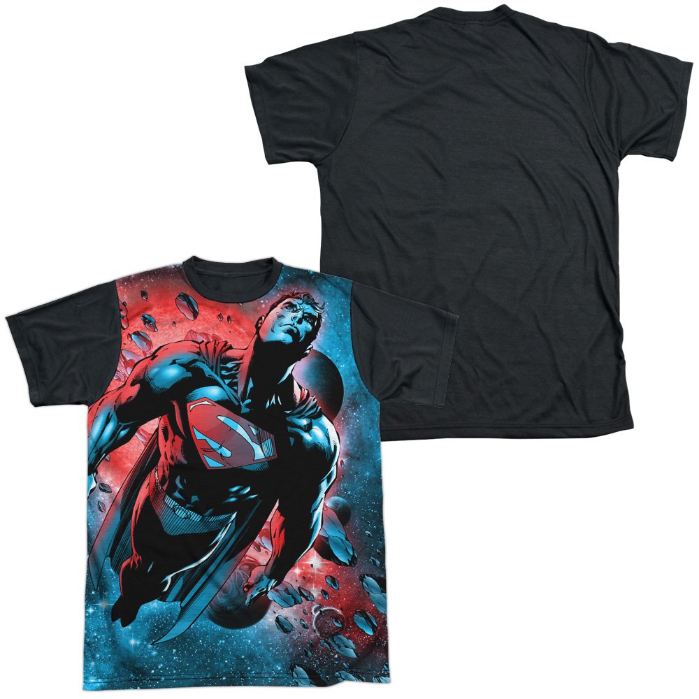 Superman Red Sun Graphic T-Shirt for Men - Cool Superhero Tee for Casual Wear, Cosplay & Comic Conventions