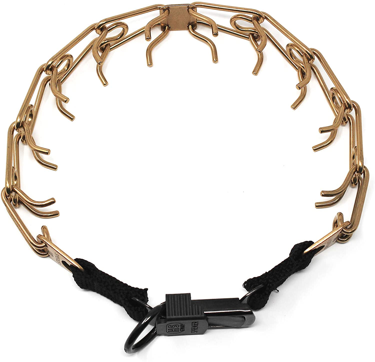 Herm Sprenger Ultra-Plus 2.25mm x 16in Small Curogan Prong Dog Training Collar - Quick Release Buckle, Hypoallergenic Nickel-Free No-Pull Pinch Collar for Dogs - Made in Germany - Perfect for Obedience Training & Behavior Correction