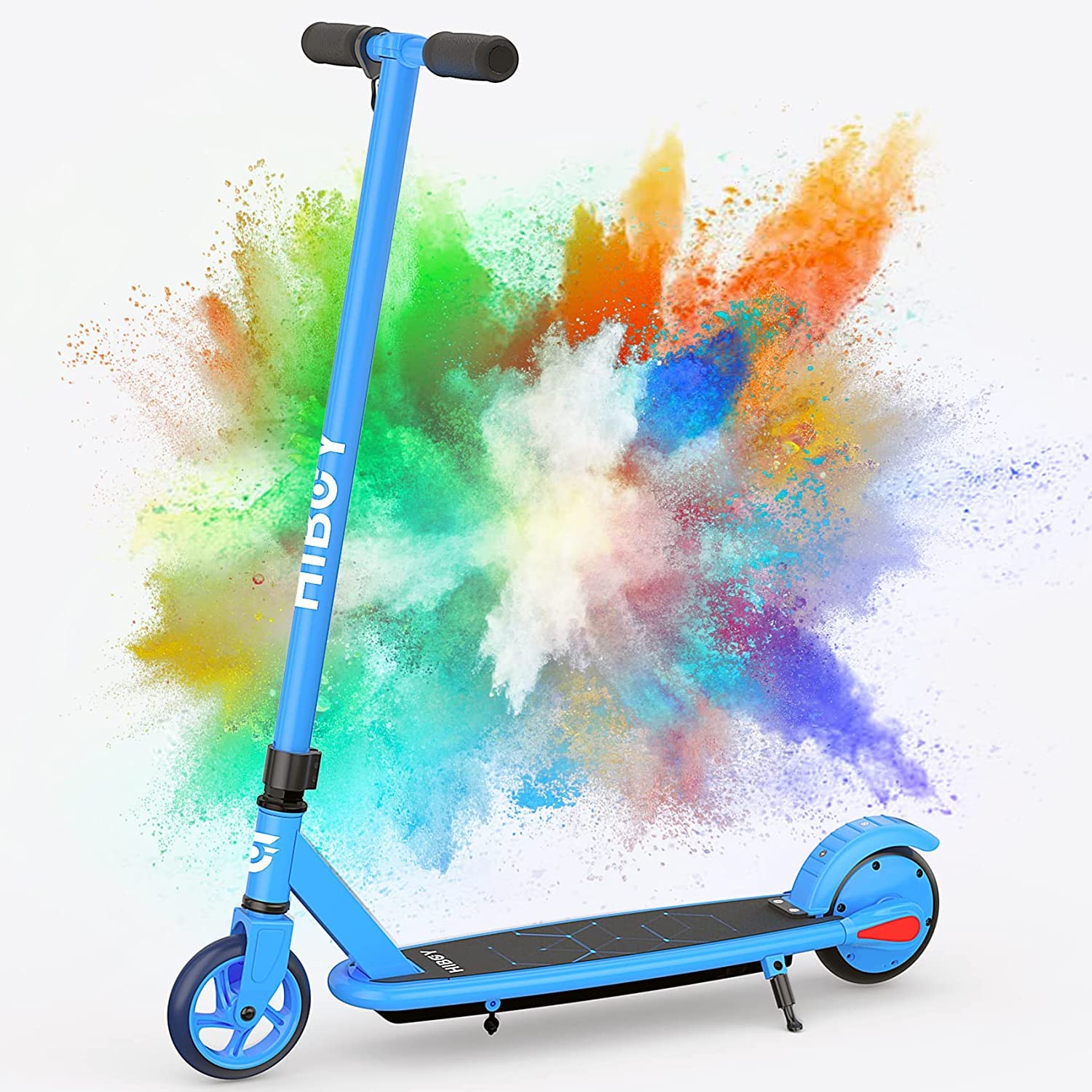 Hiboy Electric Scooter for Kids Ages 6-12 with Flashing Rainbow LED Lights | Lightweight 6.1