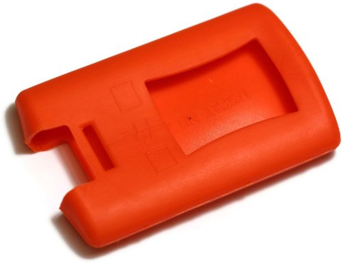 Premium Orange Silicone Key Fob Cover for Cadillac DTS 2008-2012 - Waterproof Remote Key Case Protector with Keychain | Perfect for Car Key Protection & Daily Use