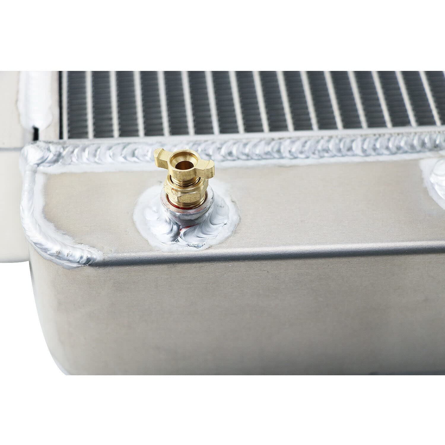 High-Performance 4-Row Aluminum Radiator for 1962-1967 Chevy II/Nova/Nova SS V8 - Direct Fit with Fan Shroud & Relay - Perfect for Classic Car Restoration & Hot Rod Upgrades (Fits 1963, 1964, 1965, 1966 Models) - Ideal for Street Racing, Car Shows & Summer Driving