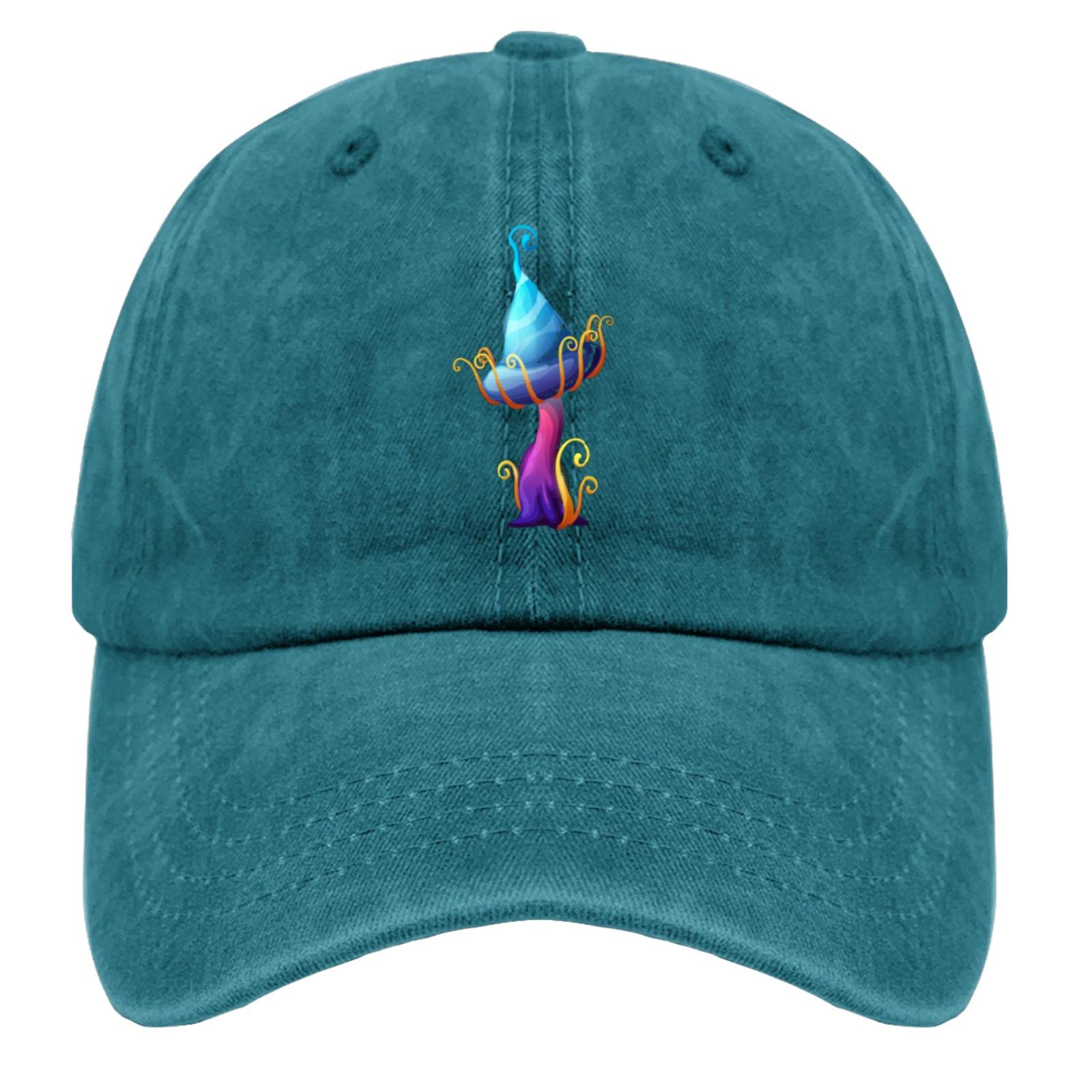 Trendy Men's Baseball Caps - Flex Fit Trippy Mushroom Trucker Hat for Fishing & Outdoor Activities | Cotton Adjustable Dad Hat for Casual Wear, Sports & Sun Protection