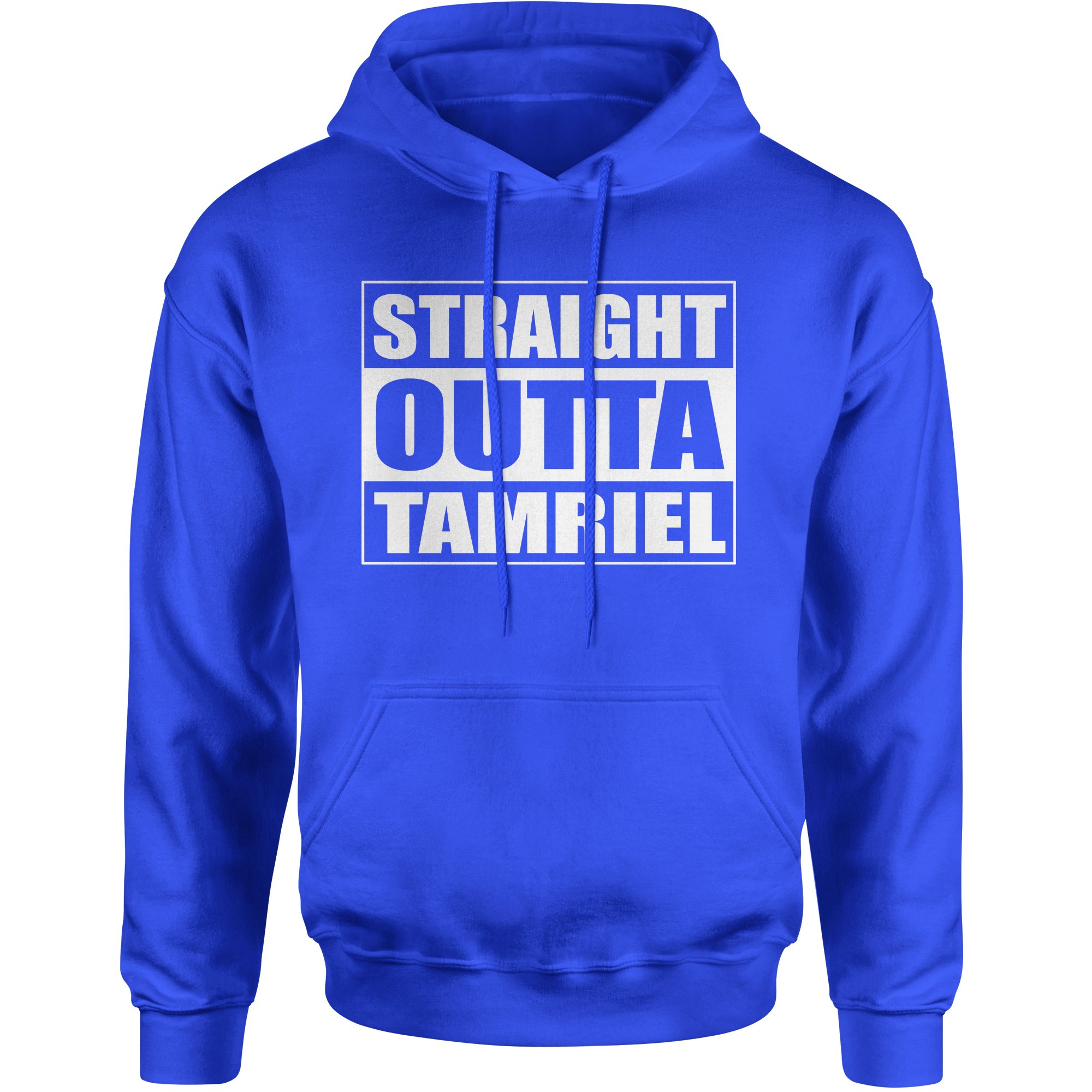 FerociTees Straight Outta Tamriel Gaming Hoodie for Men & Women - Cozy Pullover Sweatshirt for Gamers, Fantasy Fans & Casual Wear