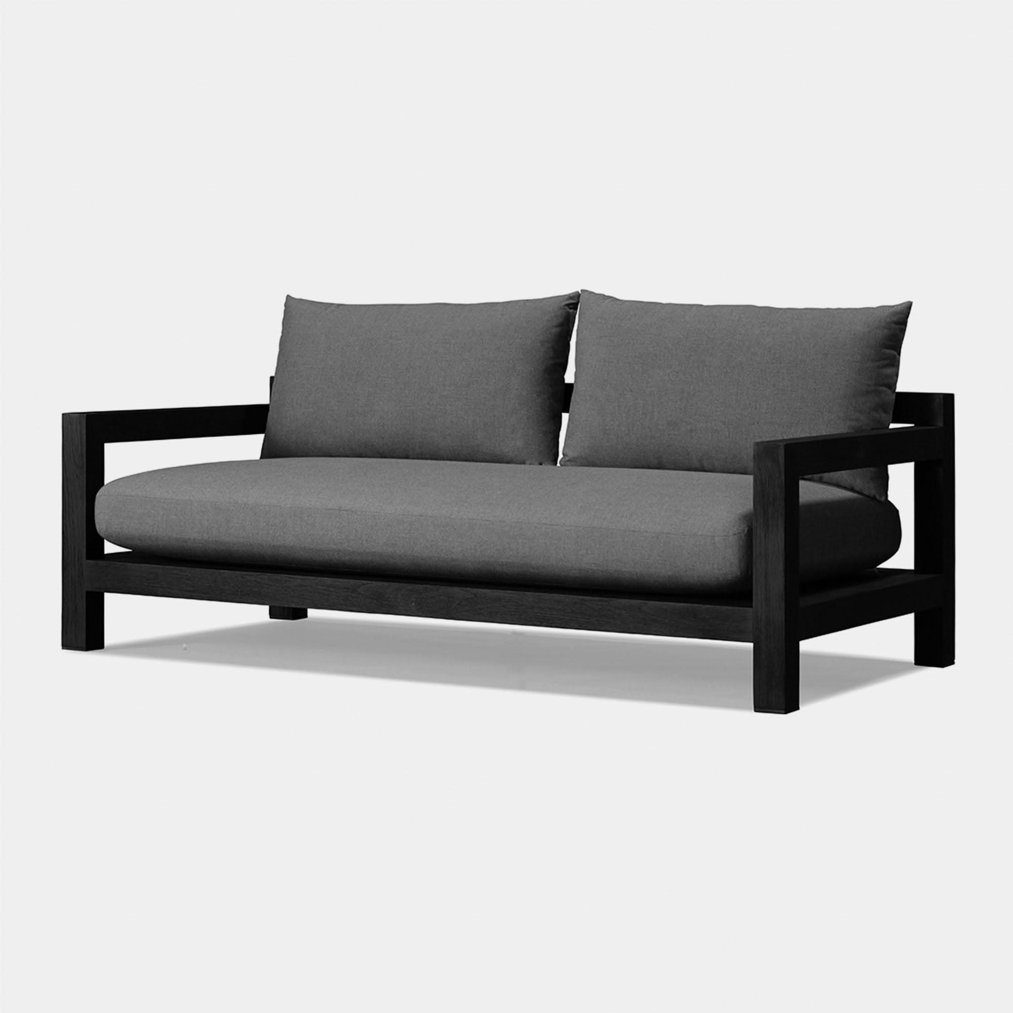 Pacific Teak 2-Seater Sofa - Modern Outdoor Patio Furniture for Garden, Poolside & Balcony Relaxation