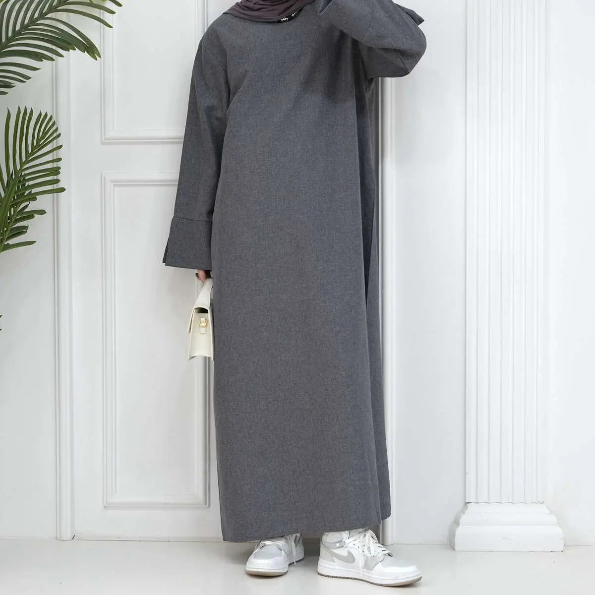 Turkish Loose Abaya Dress for Women - Comfortable Daily Wear Islamic Modest Clothing for Prayer, Mosque & Casual Outfits