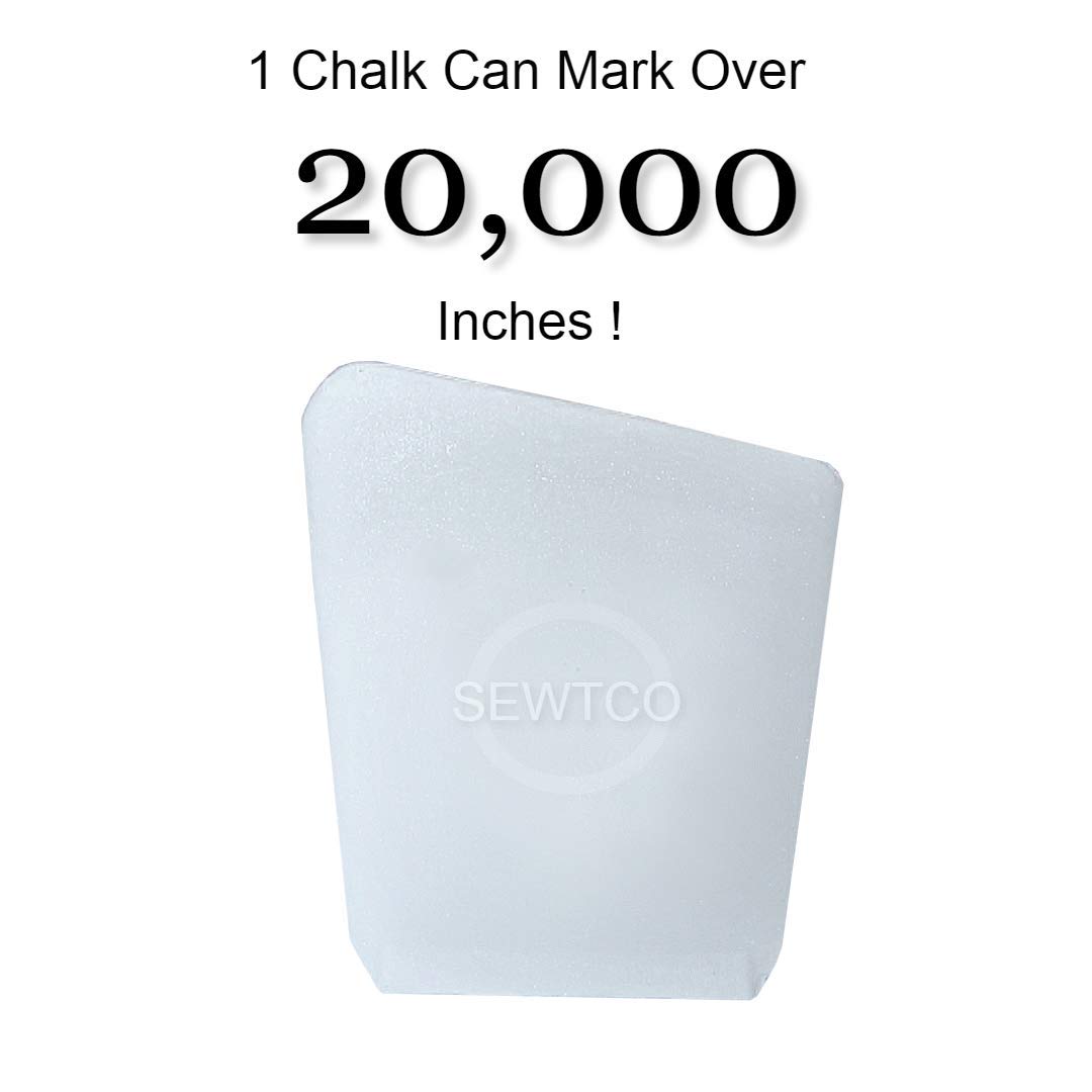 SEWTCO Super Concentrated Crystal Chalk 50 Pack - Marks Over 20,000 Inches - Premium Fabric Tailor Chalk for Sewing, Quilting & Dressmaking - Ideal for Professional Tailors & DIY Craft Projects