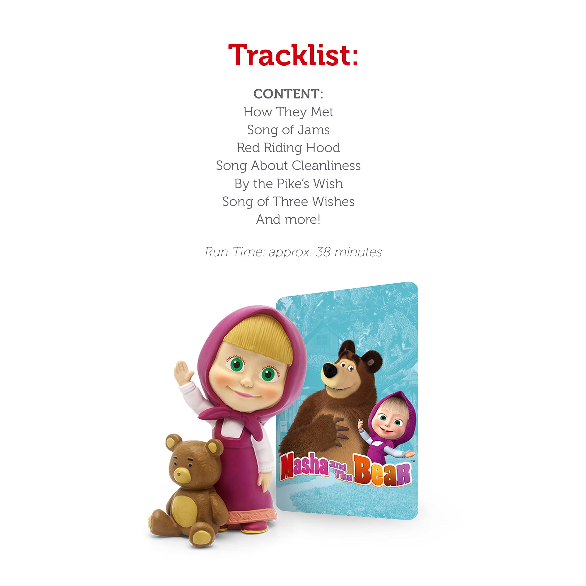 Tonies Masha & The Bear Interactive Audio Toy Figurine for Kids | Educational Storytelling Playtime | Perfect for Bedtime, Car Rides & Preschool Learning