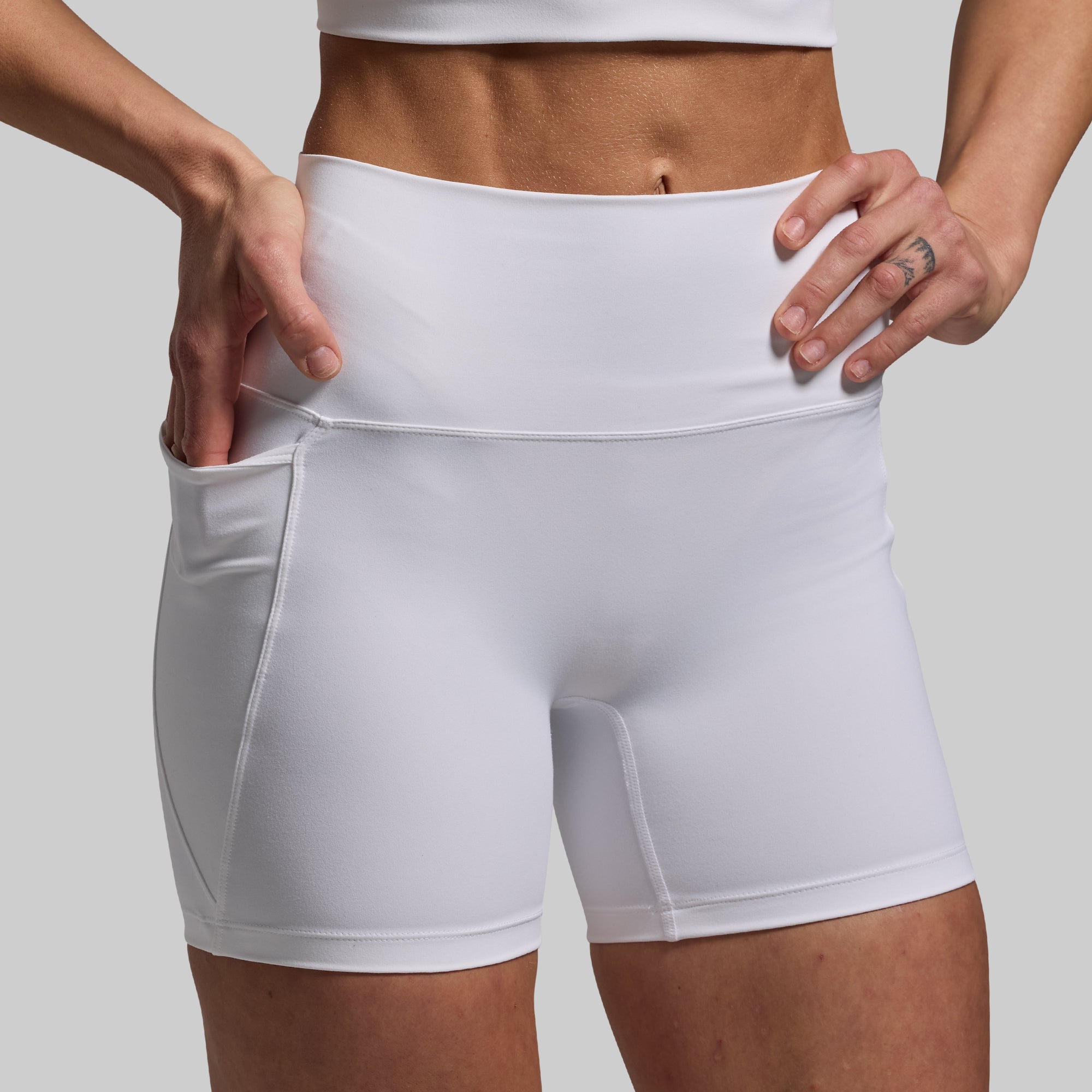 Trendy Eccentric White Shorts for Women - Casual Summer Outfit & Beach Wear