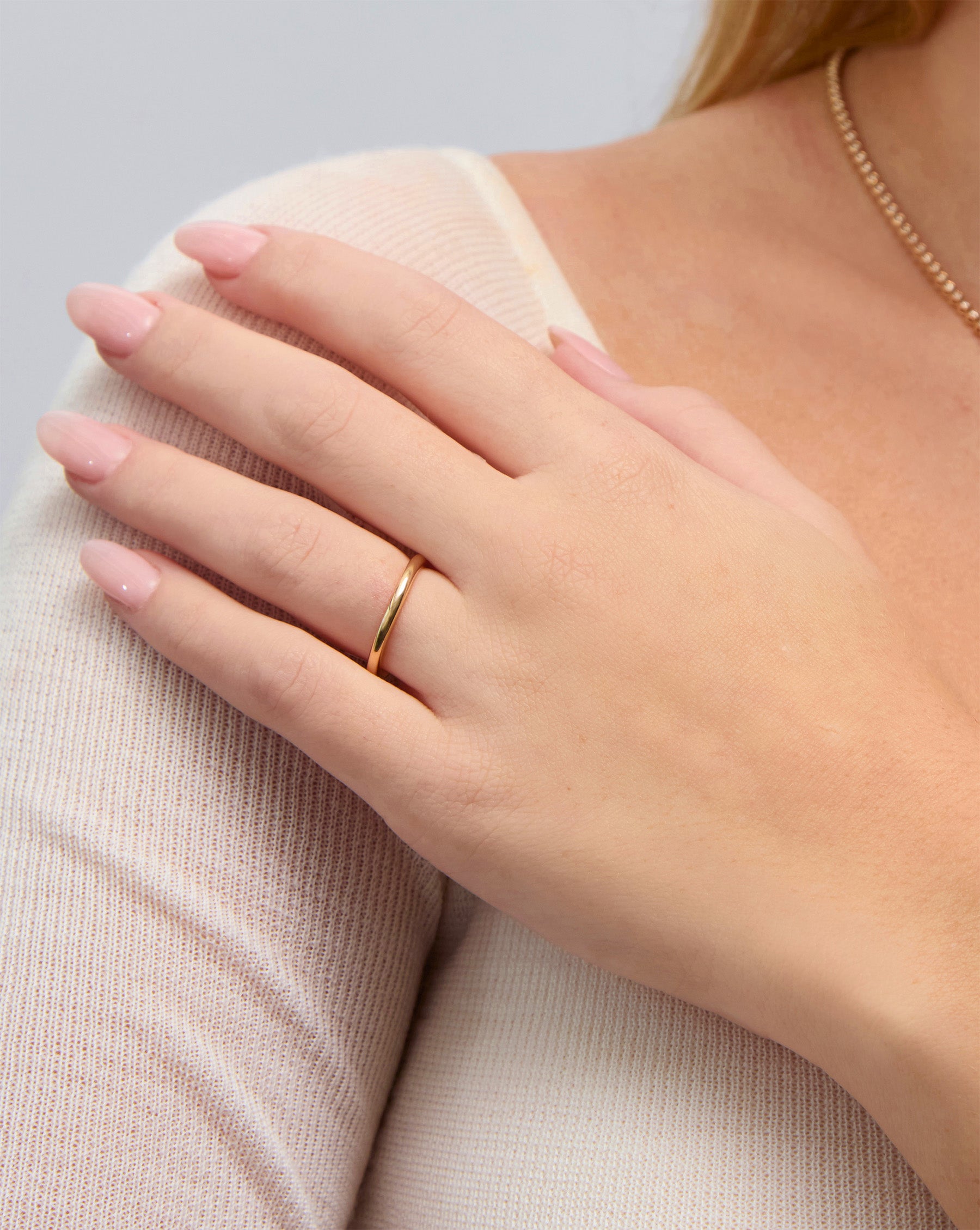 2mm Sterling Silver Cloud Band Ring with Genuine Birthstone - Elegant Stackable Jewelry for Women, Perfect for Everyday Wear & Gift Giving