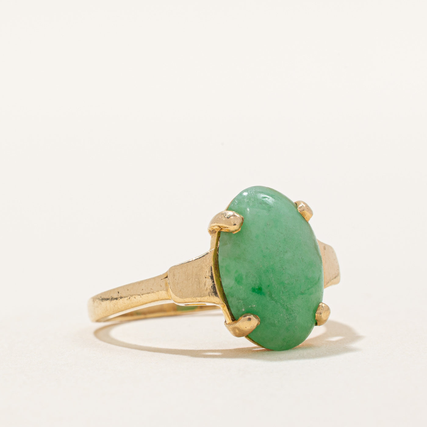 4.10ct Natural Jadeite Cocktail Ring for Women - Size 6.5 | Elegant Statement Jewelry for Parties, Weddings & Special Occasions
