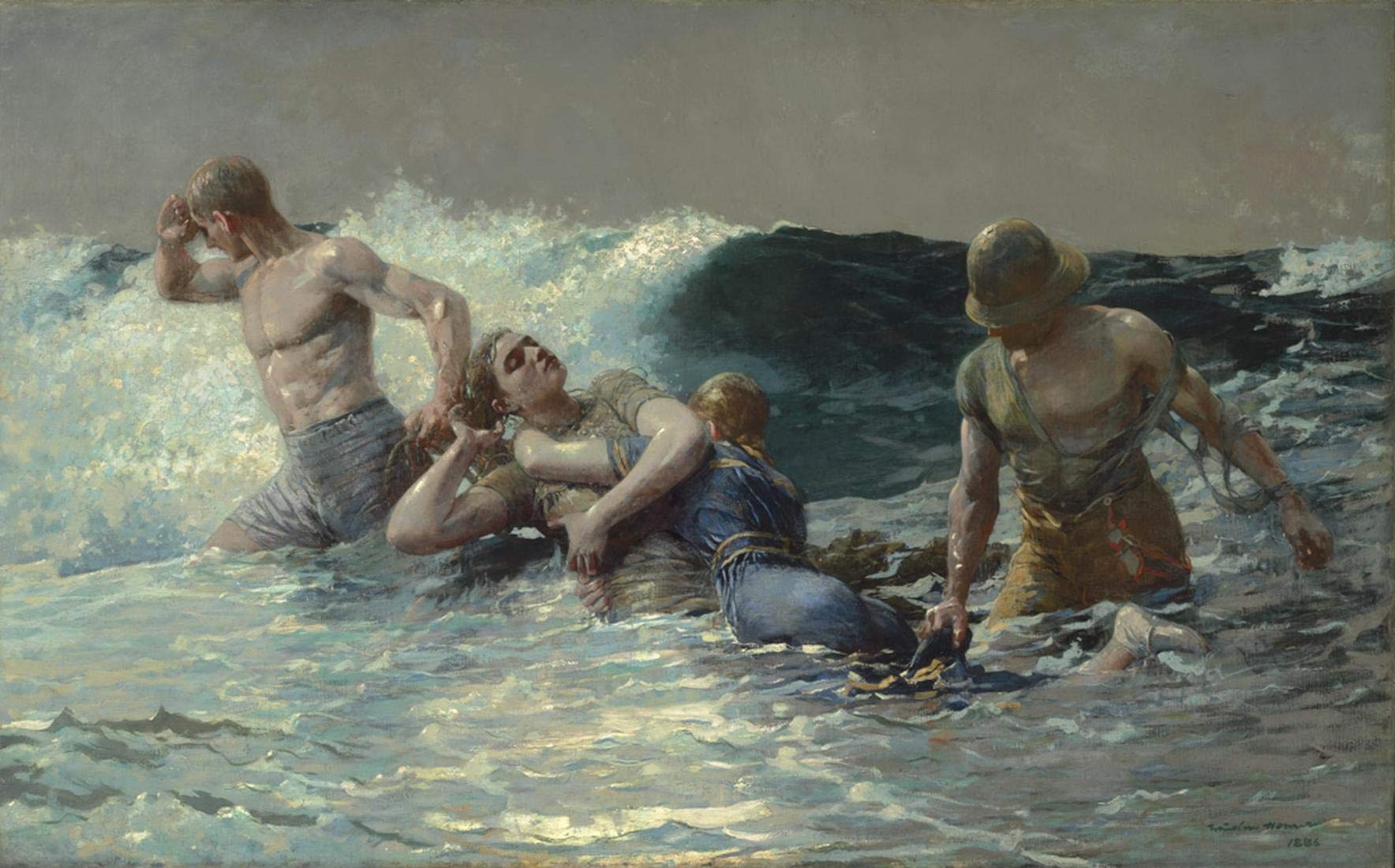 Winslow Homer Undertow 1000-Piece Wooden Puzzle for Adults - DIY Home Decor
