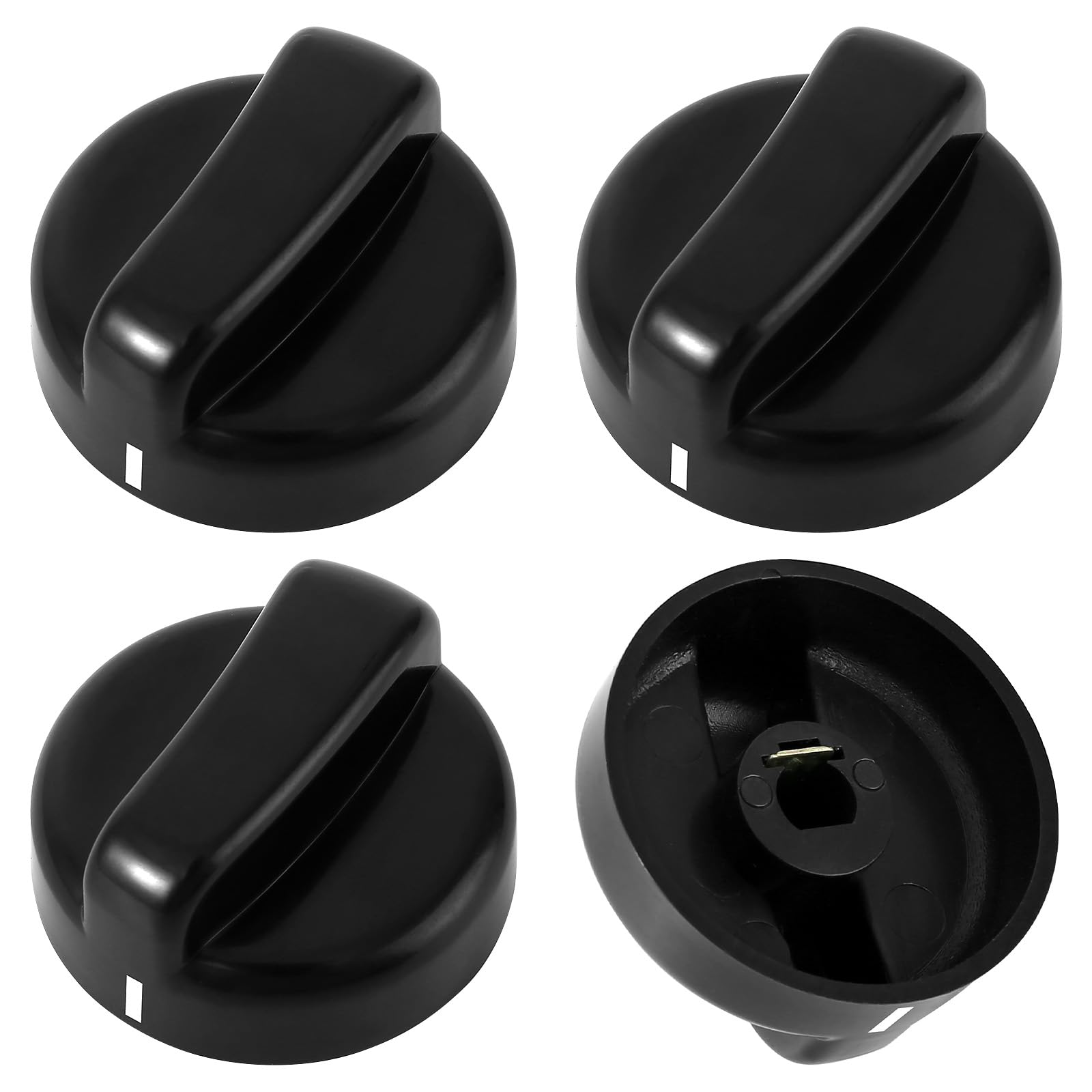 4-Pack Universal D-Shape Heater Knob Replacement for Gas Fireplaces, Fire Pits & Grills – Durable & Easy to Install for Most Patio Heaters – Perfect for Outdoor Heating, Backyard Gatherings & Camping