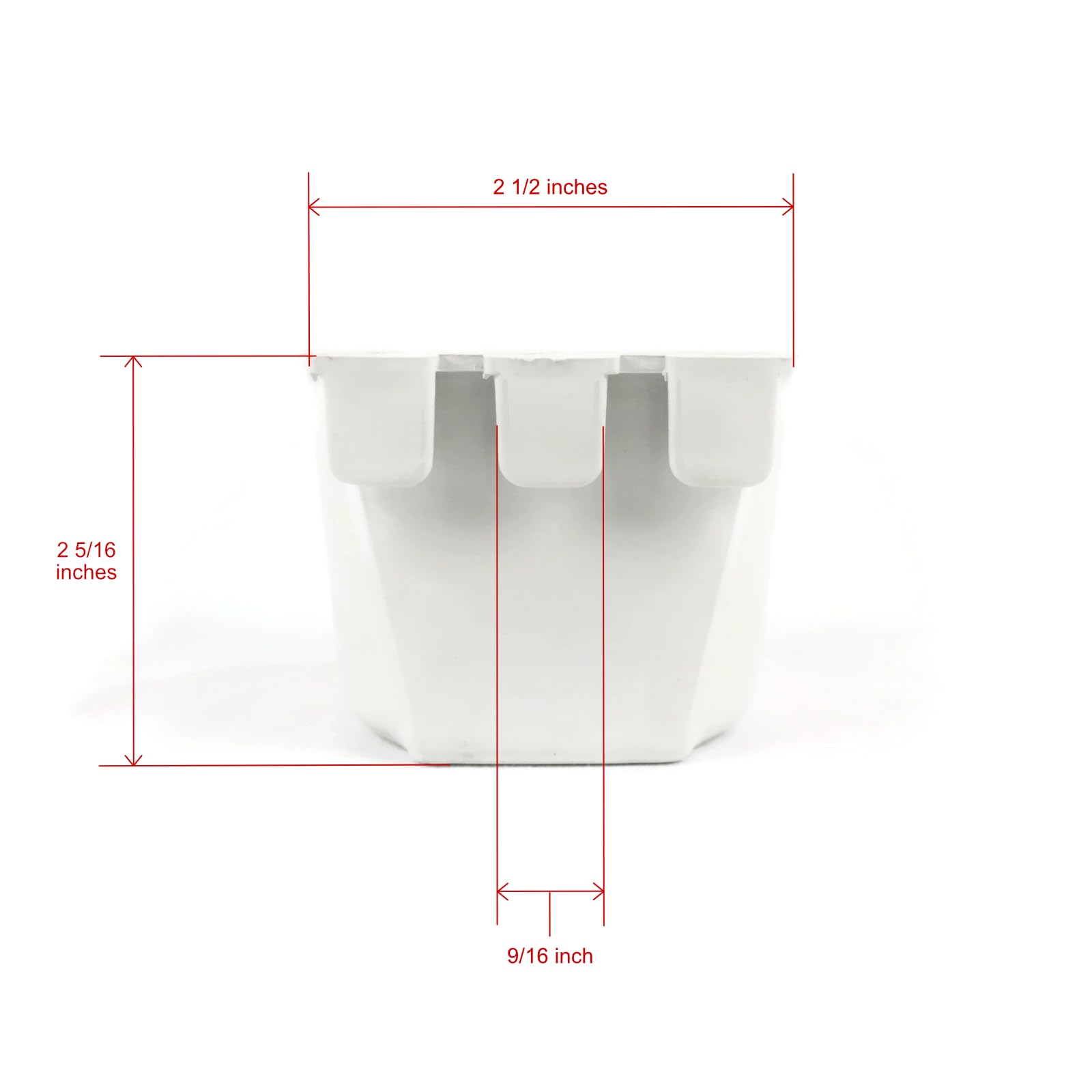 300-Pack Gray Cage Cups for Poultry, Duck, Bird & Hamster Feed & Water - Durable Plastic Feeder & Waterer for Chicken Coops, Aviaries & Small Pet Cages