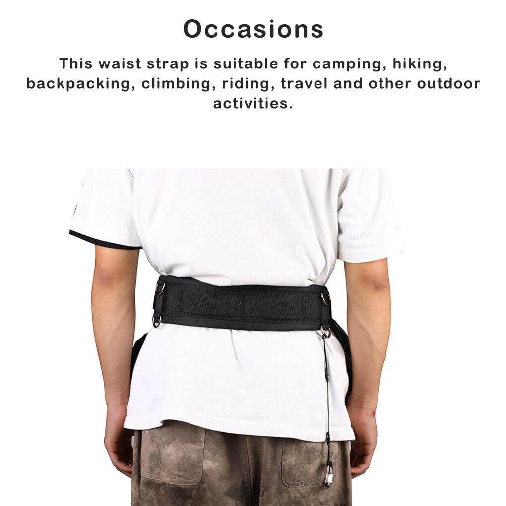 Nilioyul Camera Waist Belt - Adjustable Hiking & Outdoor Lens Strap with Buckle, Multifunctional Pouch for Water Bottle & Gear Storage - Perfect for Hiking, Camping & Travel Photography