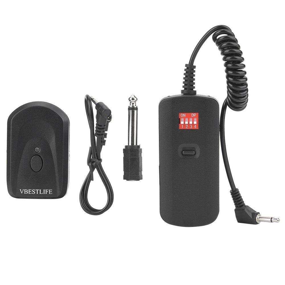 VBESTLIFE 16-Channel Wireless Flash Trigger Kit - Studio Flash Transmitter & Receiver with Adapter for Nikon, Pentax, Canon & DSLR Cameras - Perfect for Photography Studios, Portrait Shoots & Outdoor Flash Photography