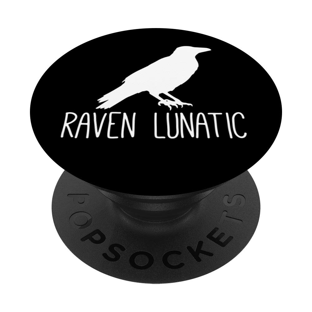 Raven Lunatic PopSockets Phone Grip & Stand - Expandable Phone Holder for iPhone, Samsung & Tablets - Perfect for Selfies, Gaming & Hands-Free Viewing