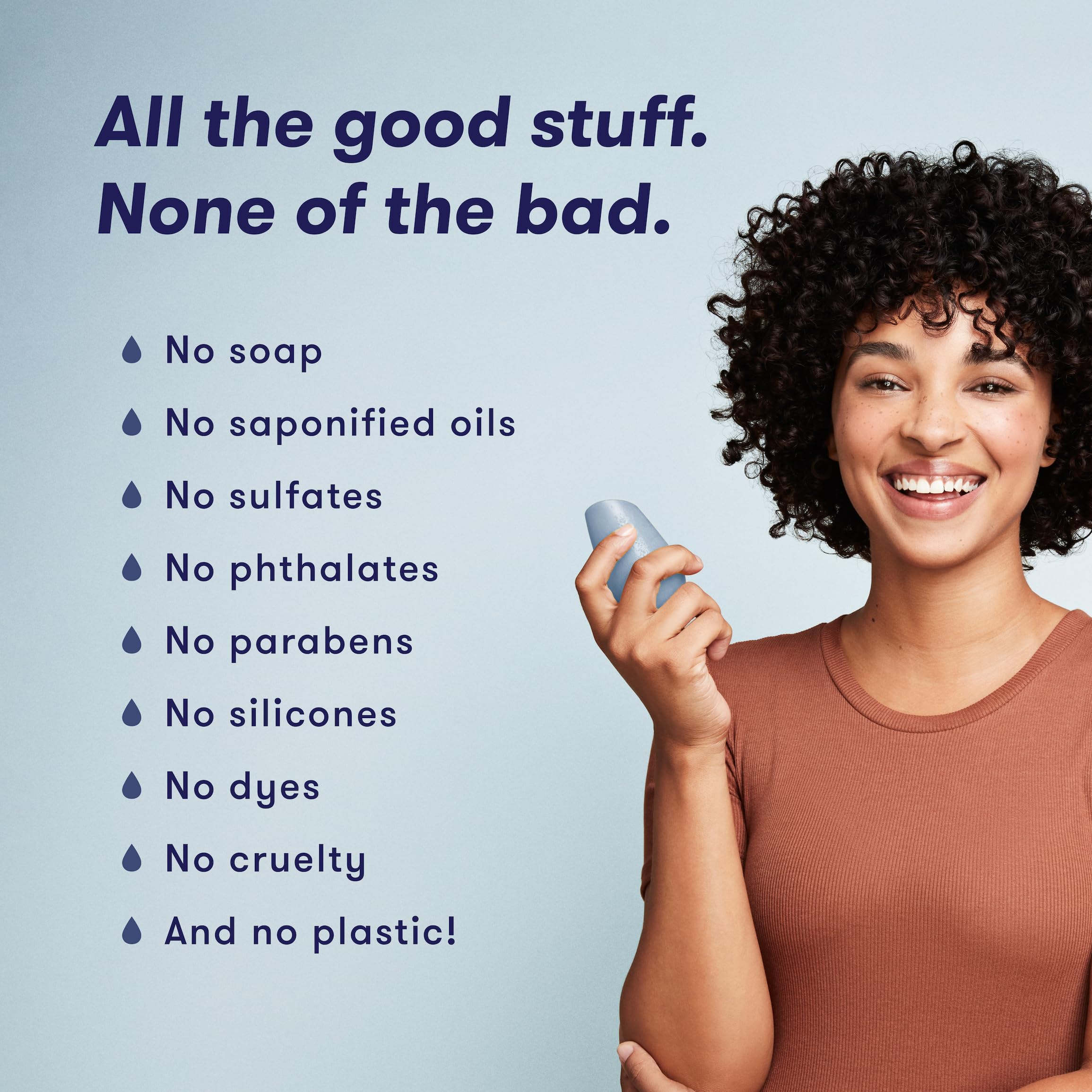 HiBAR Moisturizing Shampoo & Conditioner Bar Set - Fragrance-Free for Dry, Frizzy Hair with Coconut Oil & Vitamin B5 - Plastic-Free, Sulfate-Free, Paraben-Free, Vegan & Color Safe Hair Care - Includes Travel Pouch - Perfect for Travel, Gym & Eco-Friendly Home Use