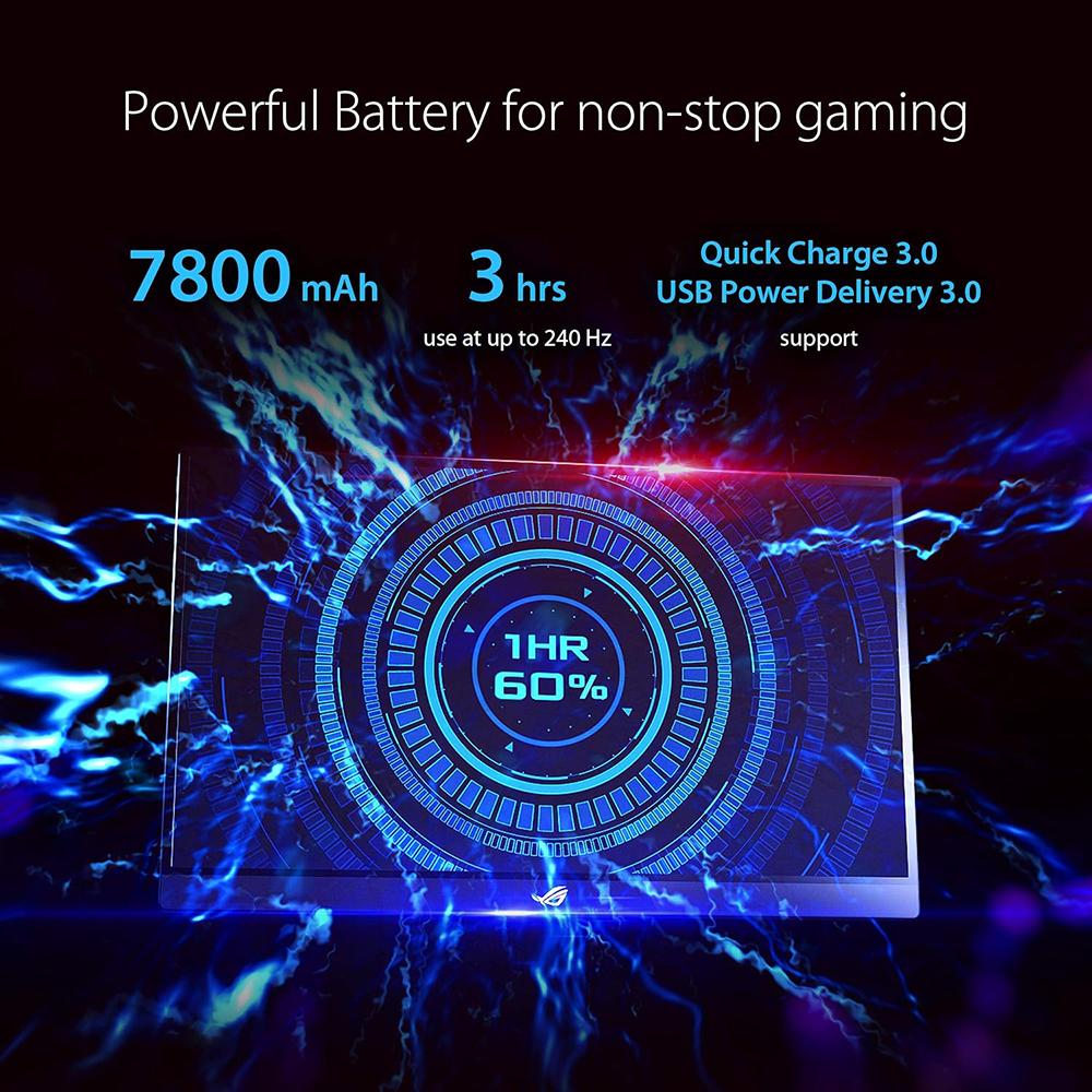 ASUS ROG Strix 17.3-inch Portable Gaming Monitor - Full HD 144Hz IPS Display, USB-C Connectivity for Laptop & Console Gaming - Perfect for Travel, Work & Home Entertainment