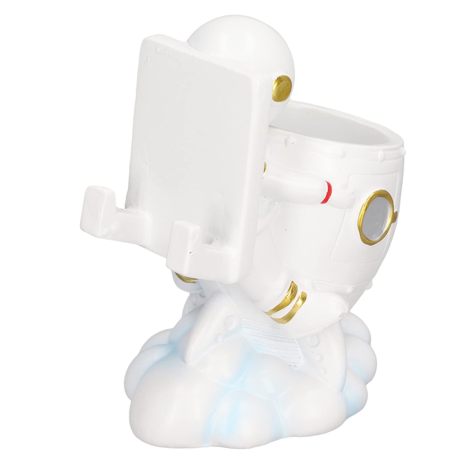 Stylish Resin Spaceman Pen & Pencil Holder with Phone Stand - Perfect for Office Desk, Home Study & Gift Giving