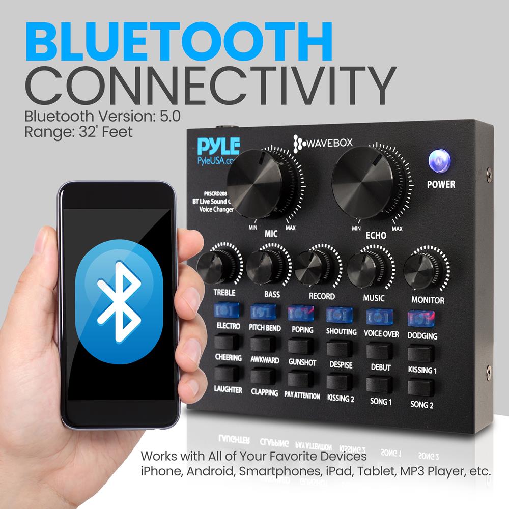 Professional Karaoke Audio Sound Card with High-Quality Sound - Perfect for Home Singing, Live Streaming & Recording Studios