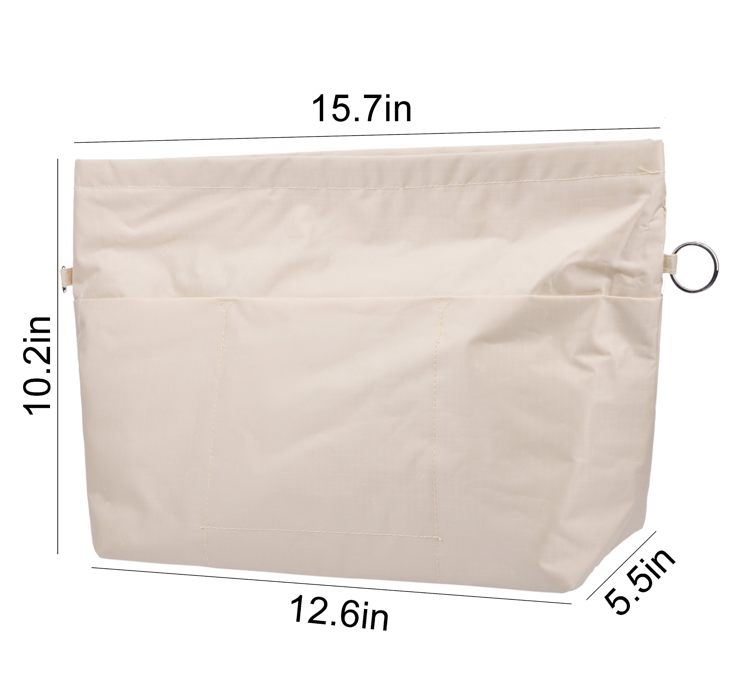 Vercord Extra Thick Large Handbag Organizer Insert for Purse & Travel Bags - Beige | Perfect for Travel, Work & Daily Organization