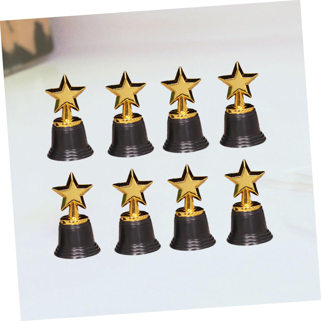 GOOHOCHY 24 Pcs Gold Trophy Cup Toys - Kids Award Set for Pretend Play, Classroom Rewards & Party Favors - Plastic Simulation Trophies for Children's Games & Achievements