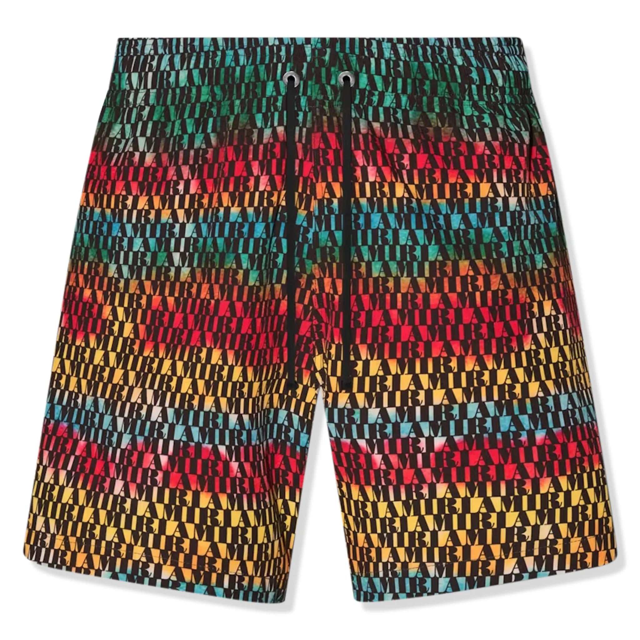 Amiri All Over Multicolor Swim Shorts for Men - Stylish Beachwear for Swimming, Vacation & Summer Outfits