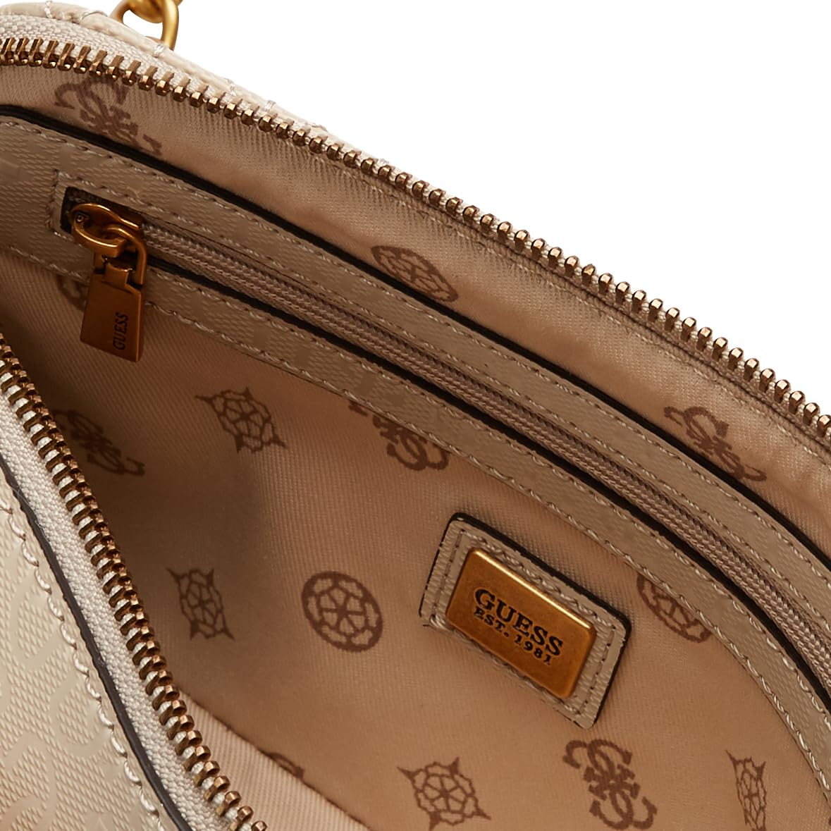 GUESS Women's Aveta Leather Crossbody Bag - Stylish & Versatile Handbag for Everyday Use, Work, and Travel