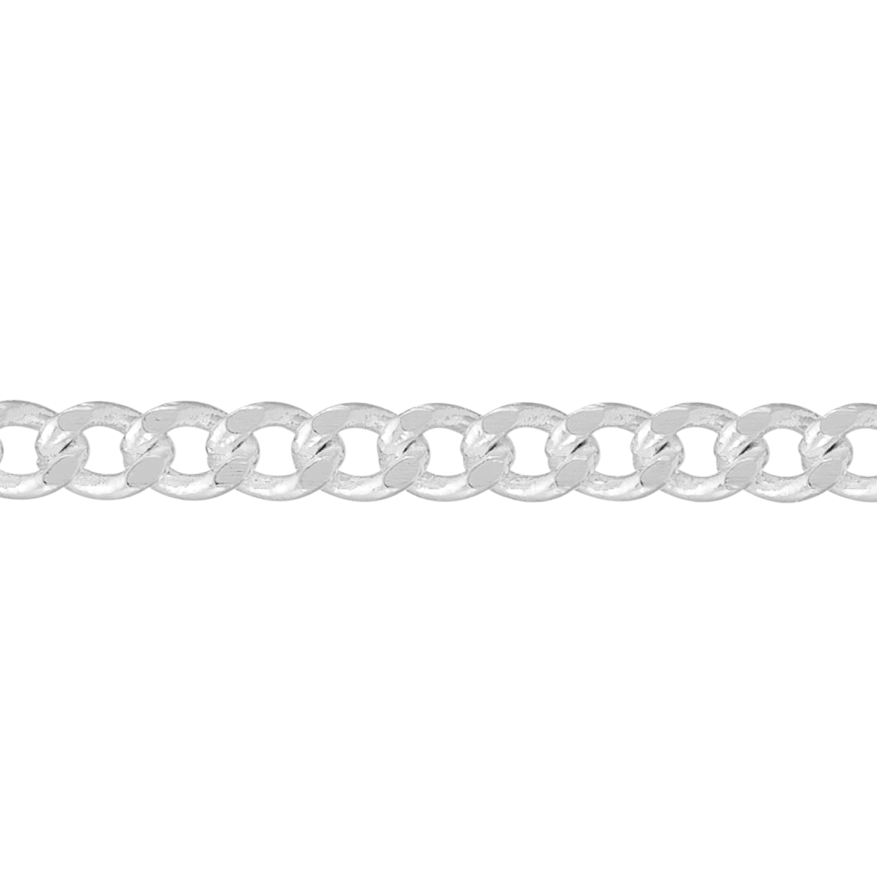 Sterling Silver Plated Curb Chain Necklace for Women - Elegant Layered Jewelry for Everyday Wear & Special Occasions | Eb5287S