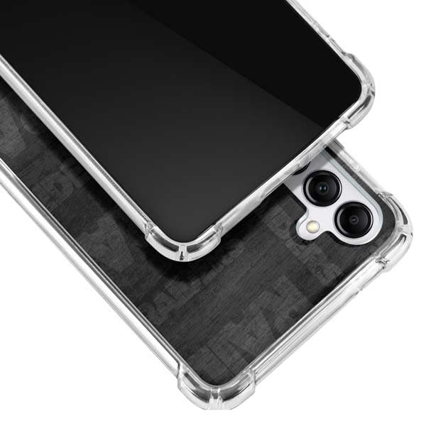 Official NFL Las Vegas Raiders Black & White Design Clear Phone Case for Samsung Galaxy A14 5G - Slim Protective Cover with Scratch Resistance for Everyday Use, Travel & Sports Events