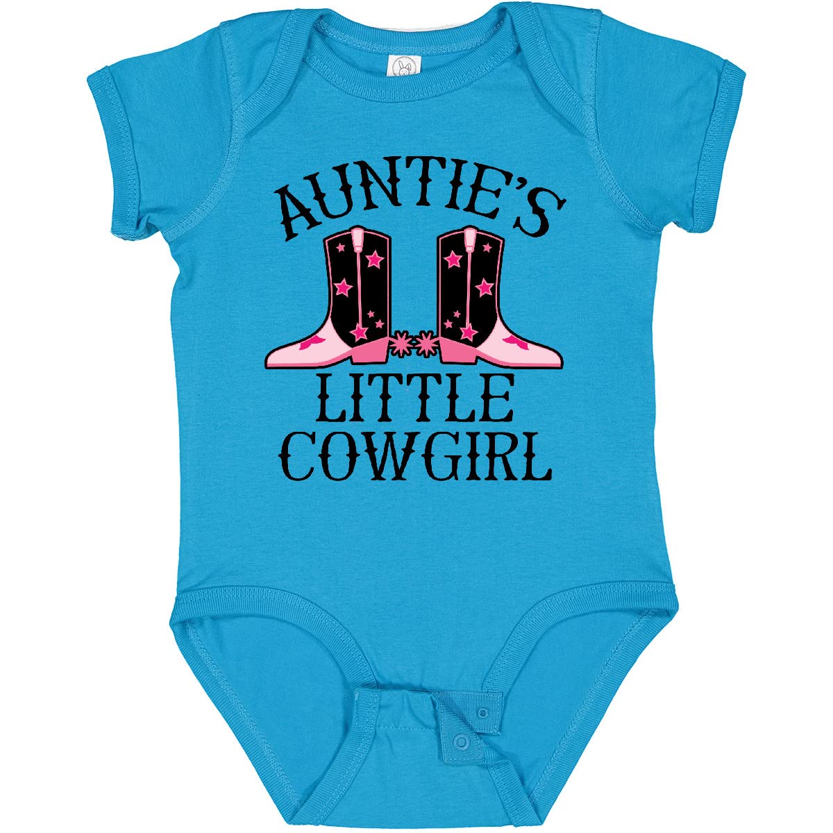 Inktastic Auntie Little Cowgirl Baby Clothes - Adorable Infant Bodysuit for Girls & Boys | Perfect for Family Photos, Birthday Gifts & Cowboy Theme Parties