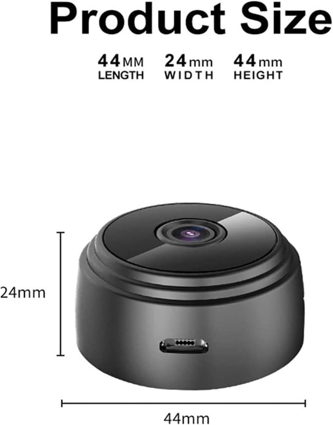 MoliseMeotans Pixielens Pro HD Mini Security Camera - Magnetic Outdoor & Indoor Surveillance Cam for Home, Office, Garage - Weatherproof Night Vision Motion Detection (1 Pack) - Perfect for Baby Monitoring, Pet Watching & Property Protection