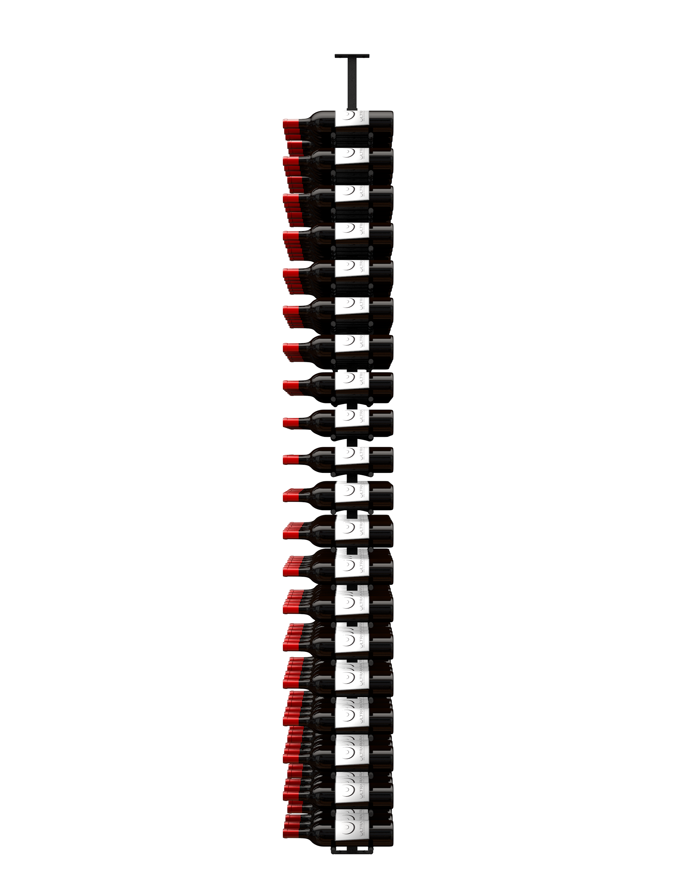 Modern HZ Minimalist 2-Sided Wine Rack - Holds 120 Bottles | Space-Saving Wine Storage Solution for Restaurants, Bars & Home Cellars