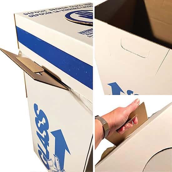 797035 Glass Disposal Boxes - Intermediate Style (Pack of 6) | Safe Sharps Container for Medical Waste, Needles & Lab Supplies | Ideal for Hospitals, Clinics & Home Healthcare Use