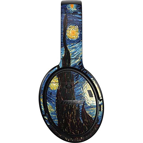 Skinit Decal Audio Skin Compatible with Bose QuietComfort 35 II Headphones - Van Gogh Starry Night Design | Protective Vinyl Cover for Travel, Work & Home Use
