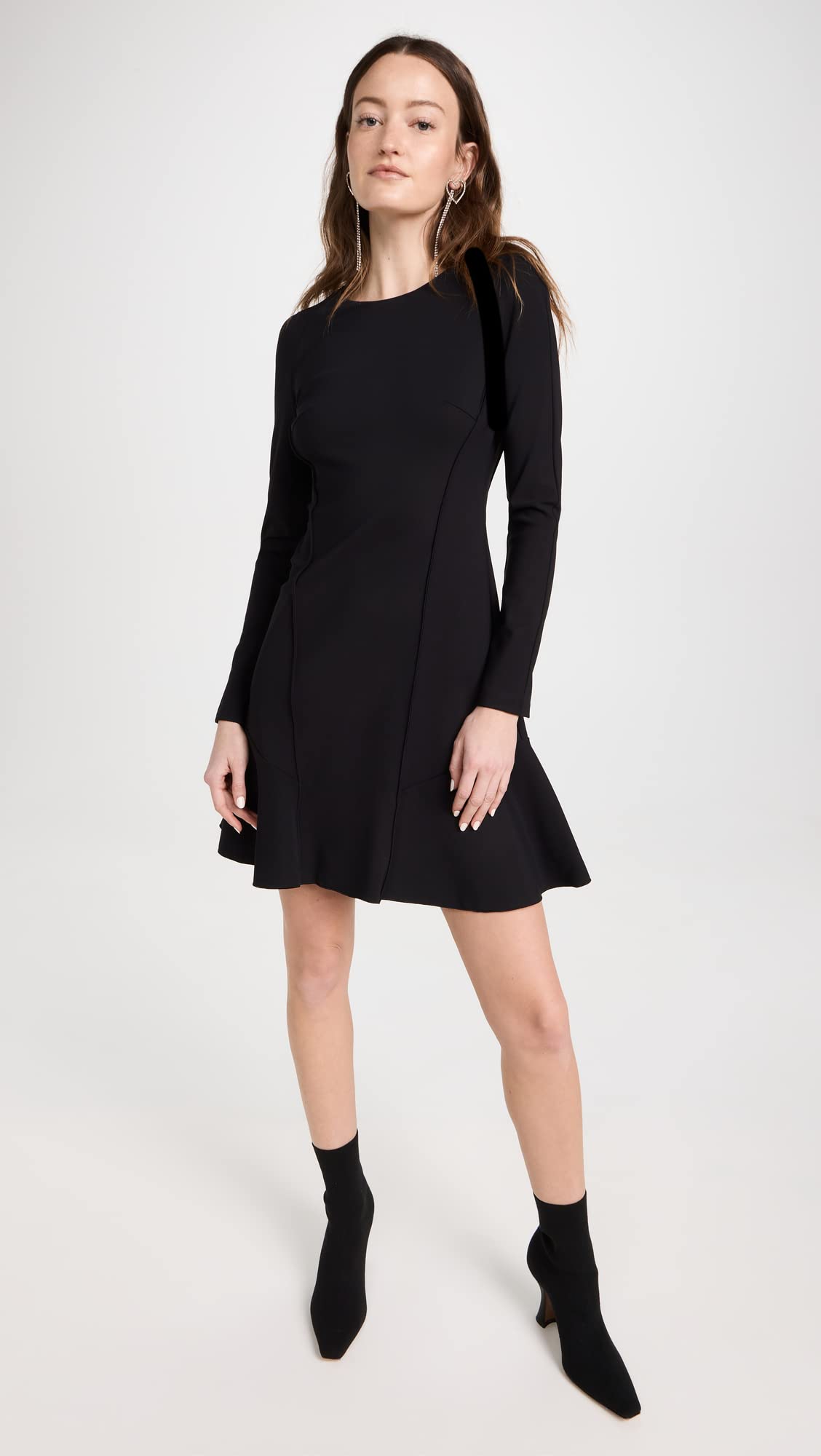 Theory Women's Seam Sculpt Dress - Slim Fit Bodycon Midi Dress for Work & Evening Wear | Professional Office Dress & Cocktail Party Outfit