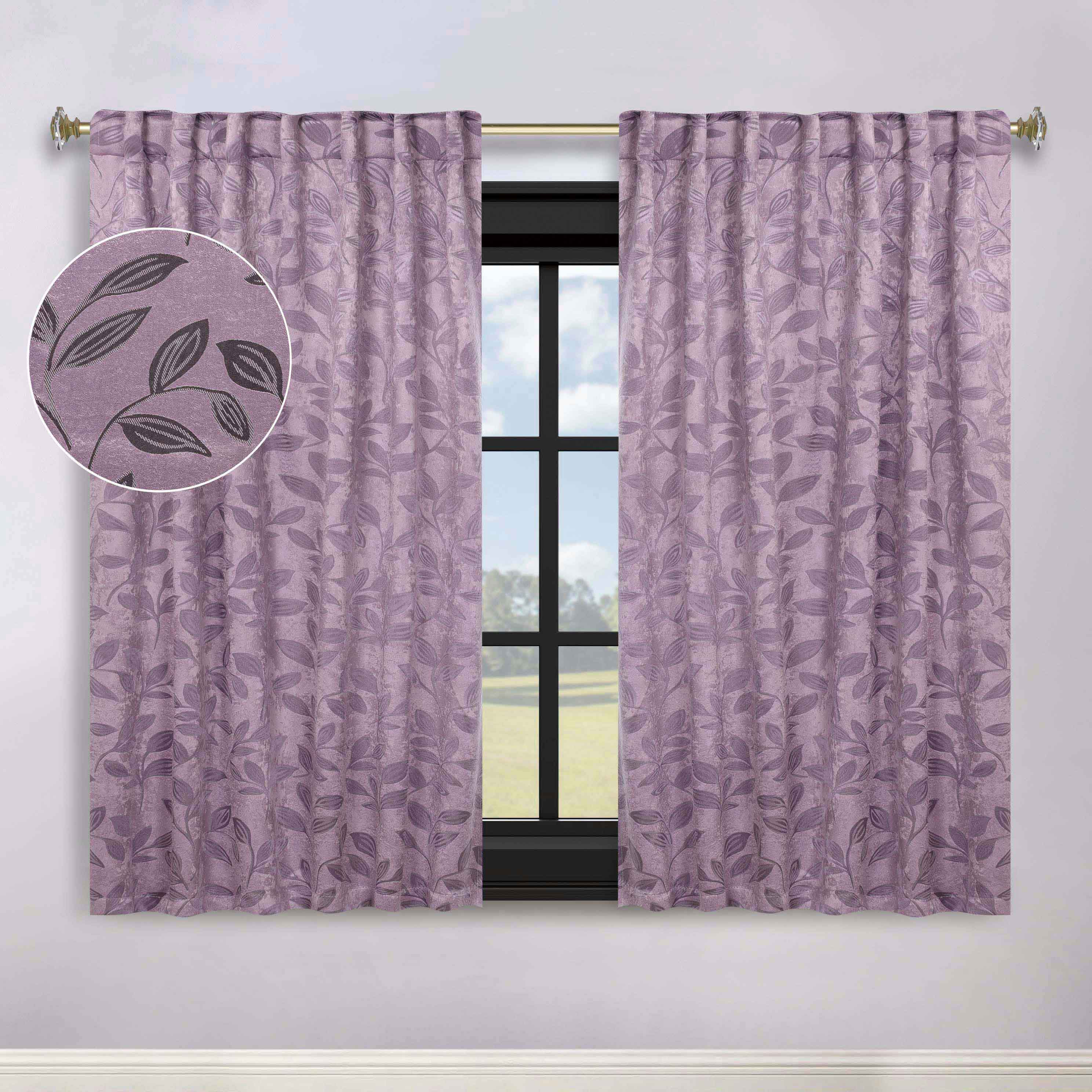 Premium Blackout Curtains for Bedroom - Super Soft Thermal Insulated Room Darkening Drapes with Back Tab Design (Set of 2 Panels) - Perfect for Nursery, Home Theater & Shift Workers
