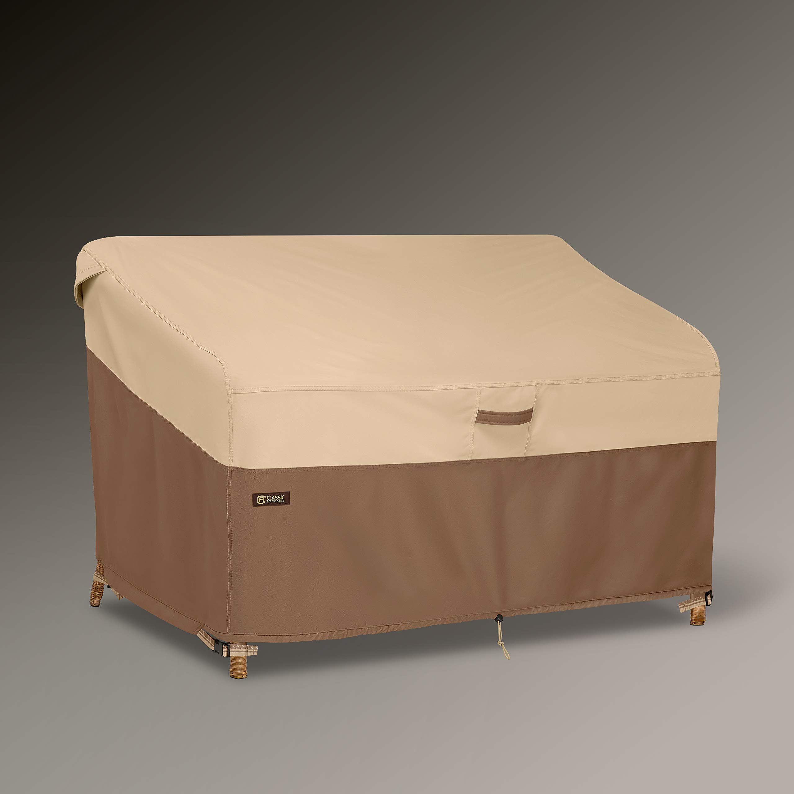 Waterproof Patio Sofa Cover 58x33x32 Inch - Classic Accessories Veranda's Best Outdoor Furniture Protector for Rain, Sun & Snow - Perfect for Garden, Deck, Backyard & Poolside Use
