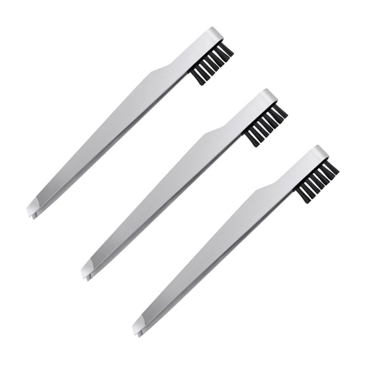 Stainless Steel Eyebrow Tweezers Set - 3pcs for Women, Precise & Portable - Perfect for Travel & Home Makeup