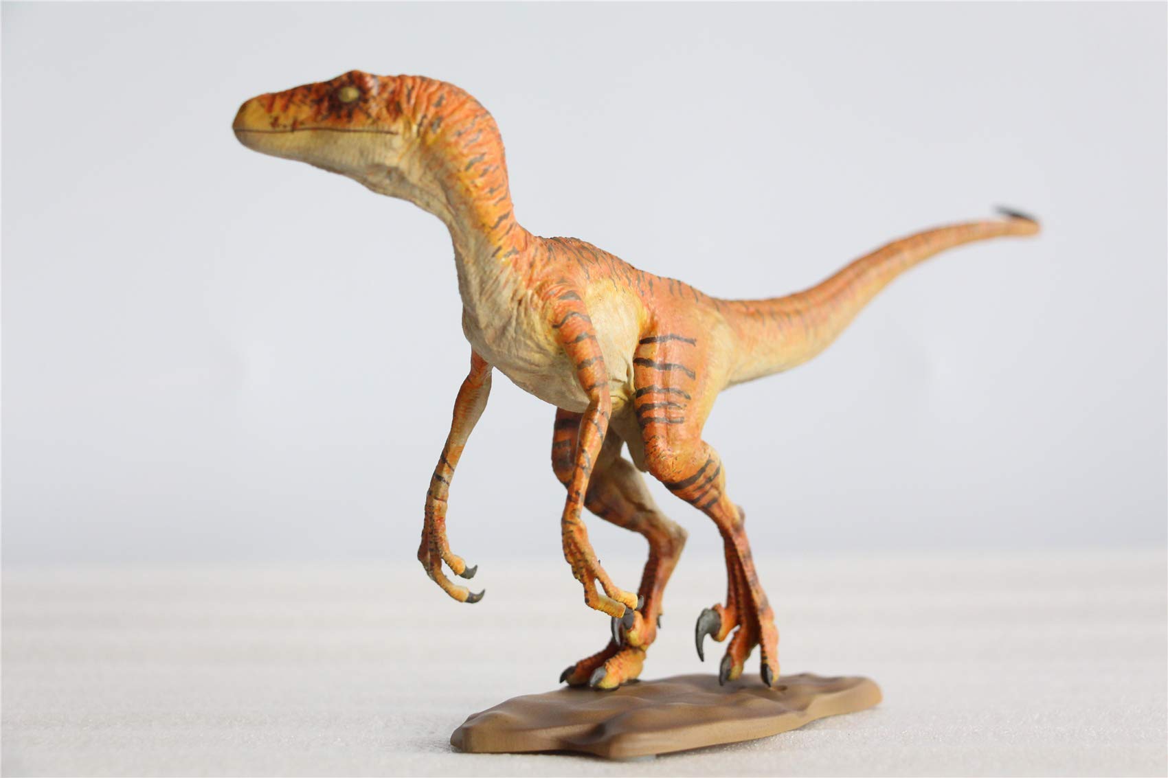 Realistic 1/15 Scale Velociraptor Dinosaur Figure - Dromaeosauridae Cretaceous Collector's Model Toy | Home Office Decor, Gift for Adult Dino Enthusiasts | Perfect for Display, Education & Jurassic-Themed Parties