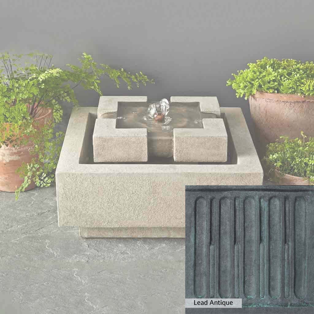 Campania International M Series Escala Outdoor Fountain - Elegant Garden Water Feature for Patio, Yard & Landscape Decor