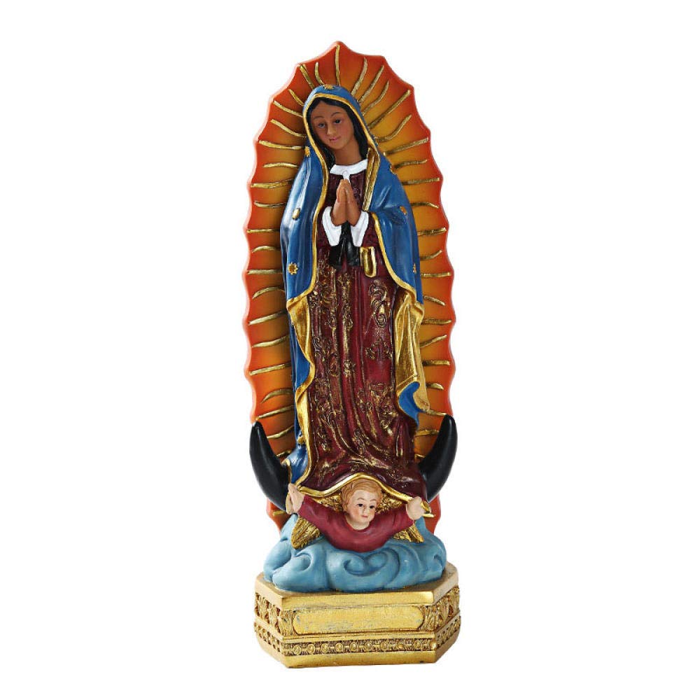 Virgin Mary Statue - Christian Religious Sculpture for Home Decor, Desktop Display, Wedding Gift - Perfect for Prayer Altars, Church Decor & Spiritual Gifts